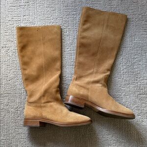 Larroude Women's Anne Suede Boots - Camel